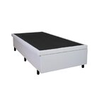 Base Box Baú Solteiro 96x203x42cm Courino Branco