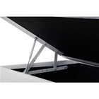 Base Box Baú Solteiro Santo Box Sintético Branco 47x88x188