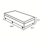 Base Box Baú Solteiro Sp Móveis Suede Bege - 39x88x188