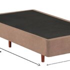 Base Box Bipartida King 96x203x37cm Mannes Bege