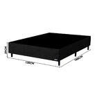 Base Box Casal 138 X 188 X 39 Preto Bordado Pérola Negra Gazin