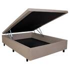 Base Box Casal 138cm Articulada Linho Bege Tana Decor