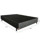 Base Box Casal 138x188x37cm Probon Preto