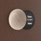 Base Box Casal 138x188x45cm Com Porta Usb Dupla  Marrom