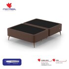Base Box Casal 138x188x45cm Com Porta Usb Dupla  Marrom