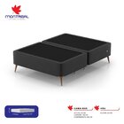 Base Box Casal 138x188x45cm Com Porta Usb Dupla  Preto