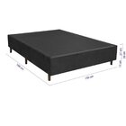 Base Box Casal 27x188x138cm Sommie  Preto