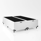 Base Box Casal Bipartido Santo Box Suede 40x138x188 Cinza