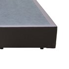 Base Box Casal Bipartido Sintético Marrom - 27x138x188