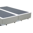 Base Box Casal Bipartido Sp Móveis Sintético Branca - 26x138x