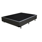 Base Box Casal Blindado Linhão Cinza
