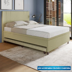 Base Box Casal Com Cama Auxiliar Com Colchão Conjugado Corino