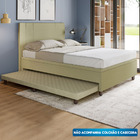 Base Box Casal Com Cama Auxiliar Com Colchão Conjugado Corino