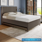Base Box Casal Com Cama Auxiliar Com Colchão Conjugado Corino