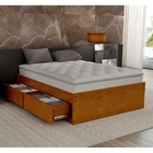 Base Box Casal Libanesa com 4 Gavetas de Madeira Maciça - Ave