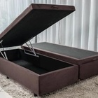 Base Box Casal Santo Box Sintético 40x138x188 Preto