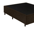 Base Box Casal Santo Box Suede 40x138x188 Marrom