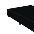 Base Box Casal Santo Box Suede Preto 40x138x188