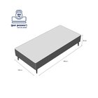 Base Box Casal Sommier Corino Viúva 128x188x23 Ortobom Branco