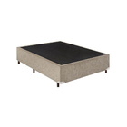 Base Box Casal Sp Móveis Suede Bege - 26x138x188