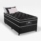 Base Box Com Colchão 88 X 188 X 72 Solteiro Pérola Negra Gazin