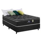 Base Box Com Colchão Gazin 138 X 188 X 71 Casal Pérola Negra