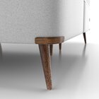 Base Box King 193x203x45cm Com Porta Usb Dupla  Cinza