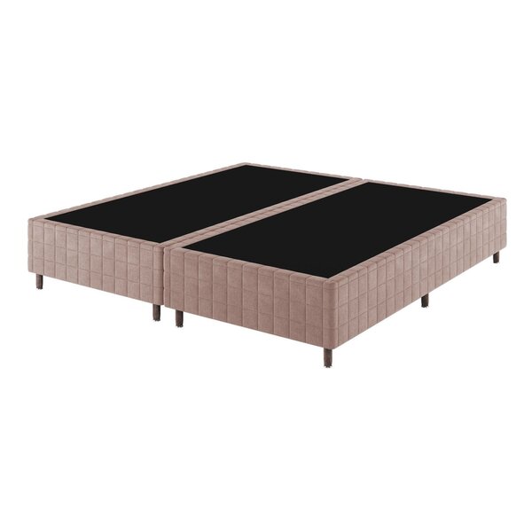 Base Box King 25cm X 2,03m X 1,93m Treviso Matelado Rustico R