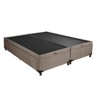 Base Box King Bipartido Baú Hr Moveleira 40cmx193cmx203cm Gol