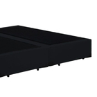 Base Box King Bipartido Santo Box Suede 40x192x203 Preto