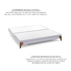 Base Box King Cairo Herval 15x193x203cm Herval Cinza Claro