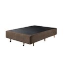 Base Box King Com Sapateira 193x203x30cm  Suede Areia Suede A