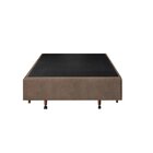 Base Box King Com Sapateira 193x203x30cm  Suede Areia Suede A