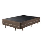 Base Box King Com Sapateira 193x203x30cm  Suede Areia Suede A