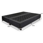 Base Box King Poliester 193x203x25cm  Preto