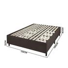 Base Box Para Colchão Casal Desmontável 138x188x40 Cm Marrom