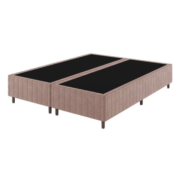 Base Box Queen 25cm X 1,98m X 1,58m Treviso Matelado Rustico
