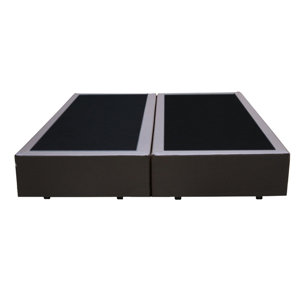 Base Box Queen Bipartido Santo Box Sintético 40x158x198 Preto