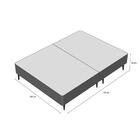 Base Box Queen Camurça Ii Cinza