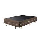 Base Box Queen Com Sapateira 158x198x30cm  Suede Areia Suede