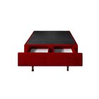 Base Box Queen Com Sapateira 158x198x30cm  Suede Vermelho Sue