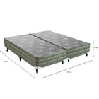 Base Box Queen Linun 57 29x158x198cm Cinza