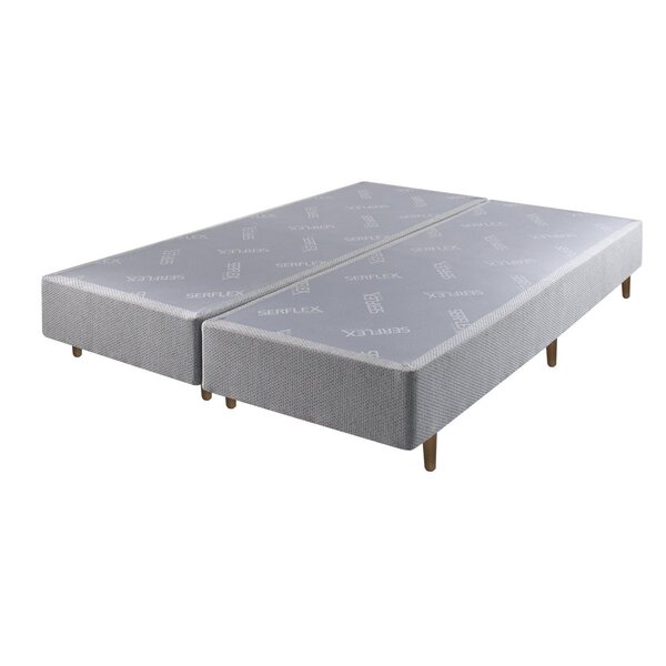 Base Box Queen Serflex Atena 24x158x198cm Cinza