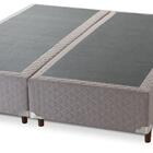 Base Box Queen Size Bipartido Marrom Relax Top Hellen