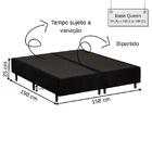 Base Box Queen Somiê Preto Polar