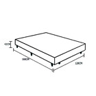 Base Box Solteirão Sp Móveis Suede Preta - 26x128x188