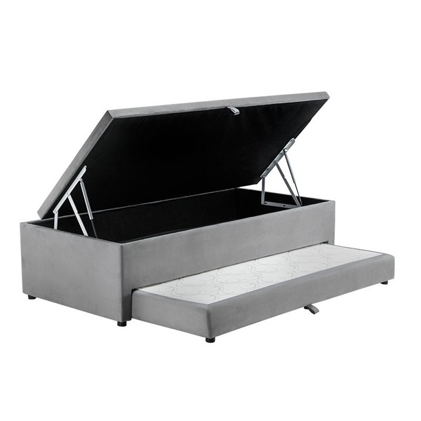 Base Box Solteiro 3 Em 1 Com Cama Auxiliar Bbsa-sono Design -