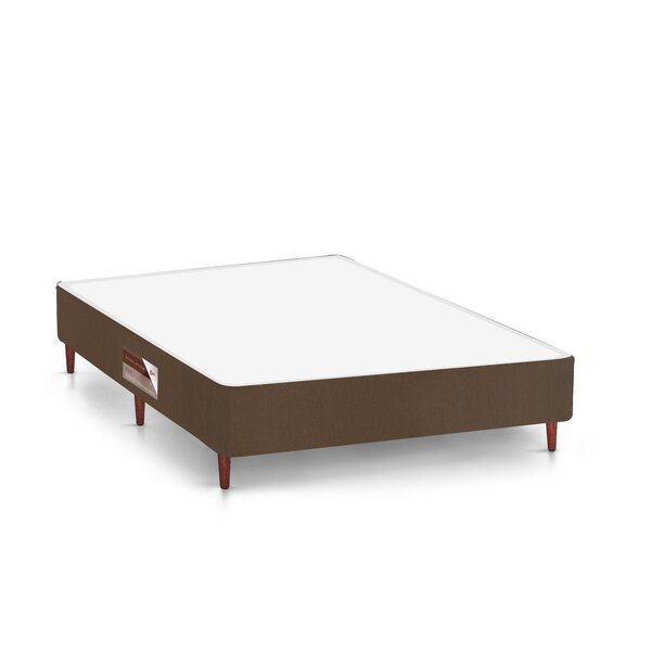 Base Box Solteiro 40x120x203cm Revolution Pocket Castor Marrom