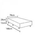 Base Box Solteiro 78 Portobel Preta