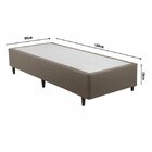 Base Box Solteiro 88x188x28cm Idea Herval Marrom